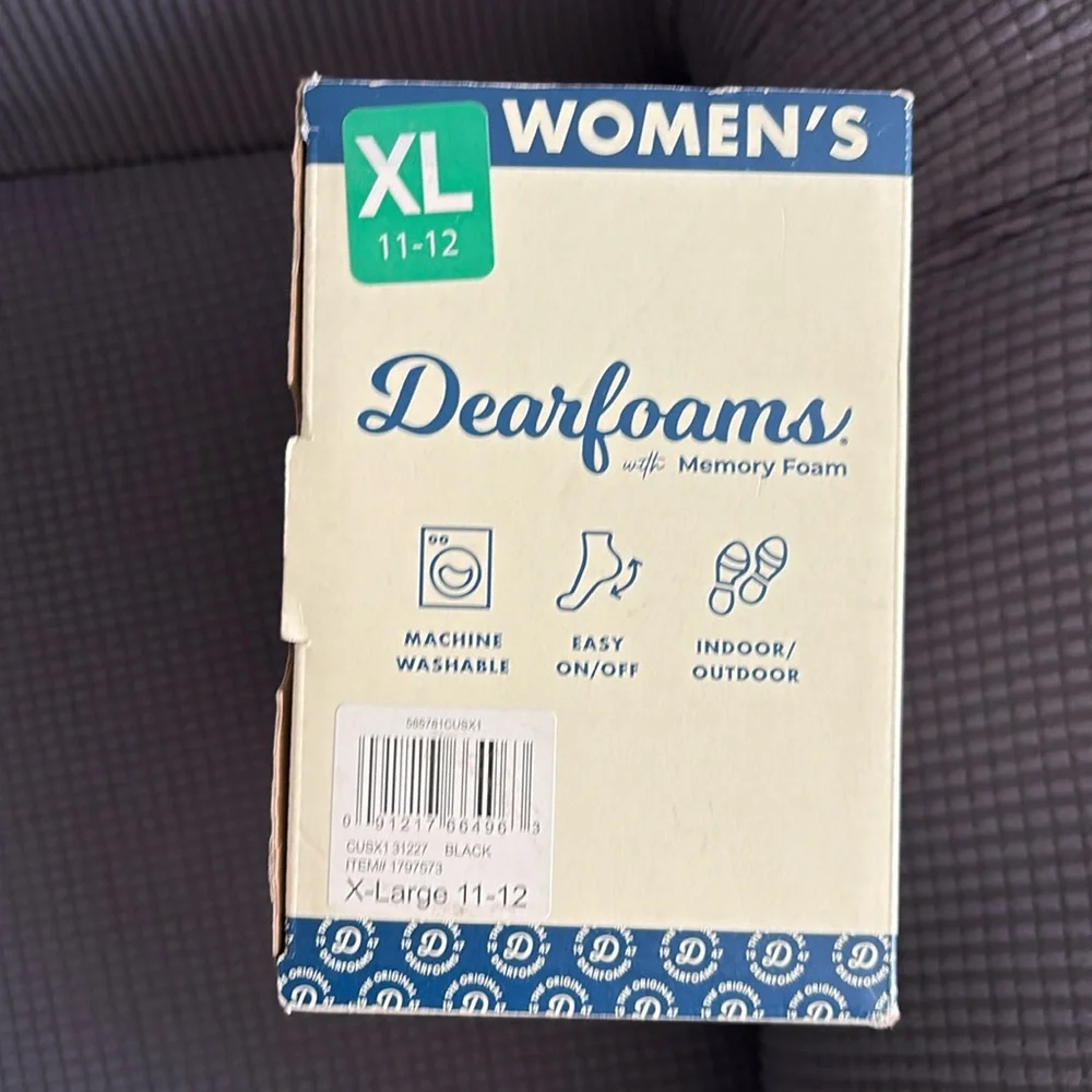 Dearfoams ladies slippers size 11-12. New in box! - Picture 8 of 11